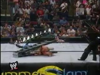 Edge/christian vs bubba ray dudley/d von dudley vs matt hardy/jeff hardy (tables, ladders & chairs) summerslam 2000