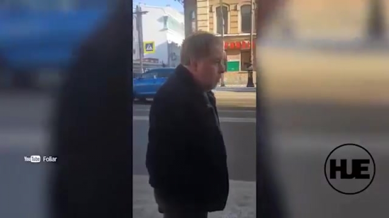 Разборки в питере, прокурор на range rover против пешехода