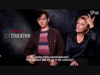 Asa butterfield and gillian anderson about new series sex