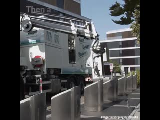 These waste containers go underground and stay hidden till it’s time to collect the trash