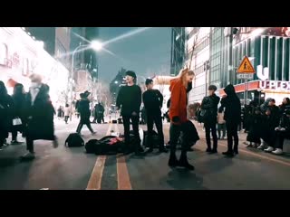 [kpop in public] dance cover on ateez (에이티즈) 'hala hala' by alina & sparky team