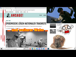 „epidemische lügen nationaler tragweite und weiterer wahn!!!“