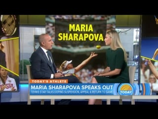 Today show maria sharapova opens up about doping suspension, appeal, return to game