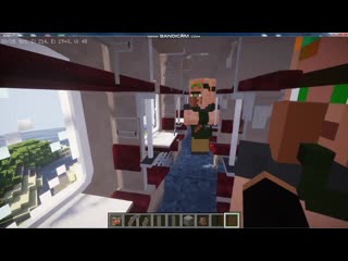 [vanek tv] прекрасный мир майнкрафта из окна поезда