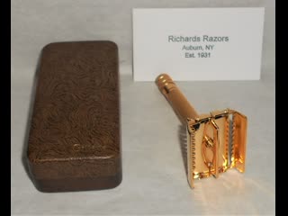 Gillette 1937 sheraton tto refurbished replated 24 gold w case