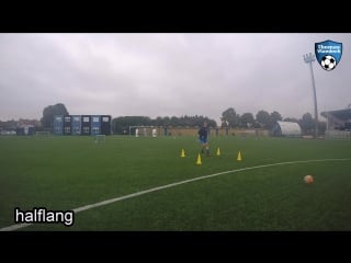 Midfielder passing techniektraining voetbal football soccer coaching drill exercise u15 u16 u17 u19