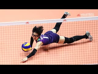 Unbelievable volleyball actions (long rally) by japan volleyball team womens vnl 2019