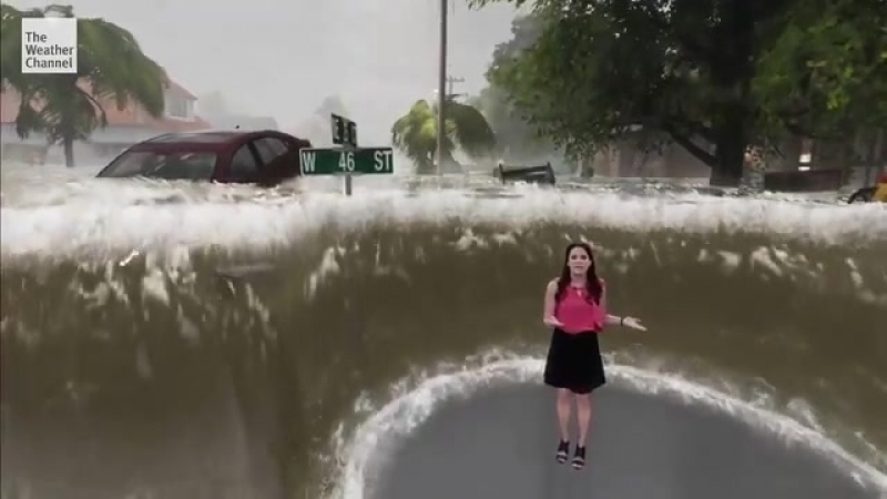 Телеканал weather channel наглядно показал последствия урагана «флоренс»