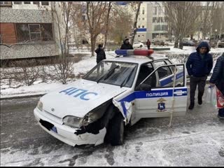 Угнал служебный автомобиль гибдд