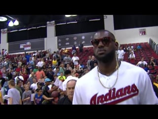 Lebron james sideline shot |