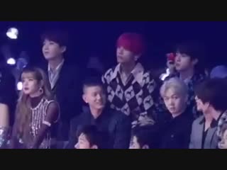 Taehyung and lisa mma2018