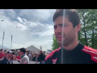 Matthewdaddario was interviewed by on air with rick on the red carpet of the indy500