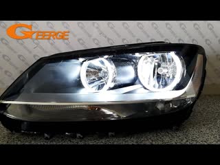 For volkswagen vw sharan mpv 2010 2011 2012 2013 2014 2015 excellent ultra bright illumination ccfl angel eyes kit halo ring