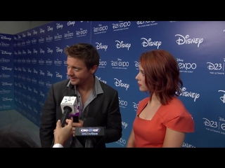 Jeremy renner scarlett johansson talk the avengers at disney d23 expo