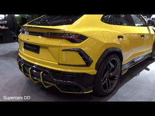 Yellow lamborghini urus topcar design