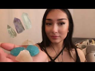 Asmr cat 20230318 asmr eating edible crystals 🔮✨mouth sounds slty6k1sngk