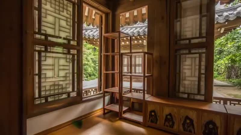 Красивый японский витраж