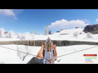 Impressive and slightly humorous crossbow headshot against naked (pretty far crossbow headshot)