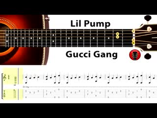 Lil pump gucci gang аранжироа на гитаре