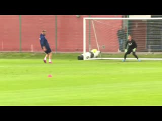 Nicklas bendtner looking as sharp as ever in training for fc copenhagen