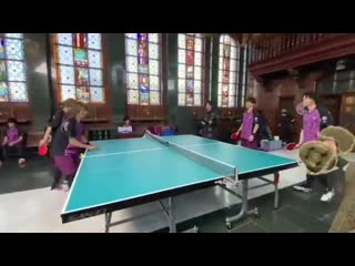 «fake motion only one wish » | the members of tenka fubu were playing table tennis