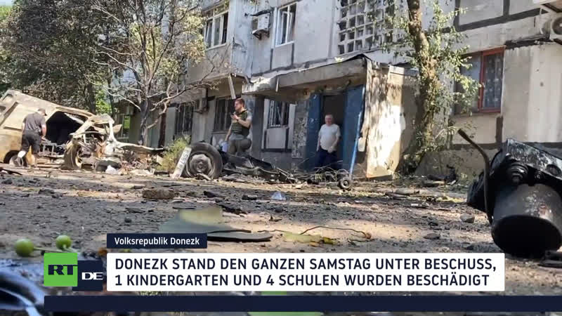 Ukrainische armee beschiesst wohngebiete in donezker volksrepublik