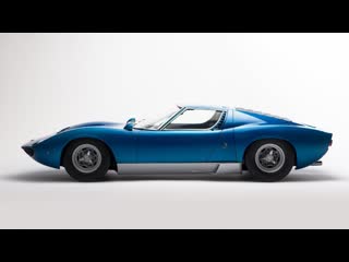 1969 lamborghini miura p400 s by bertone 'blu miura' hasegava model (конверсия) 124 [21213]