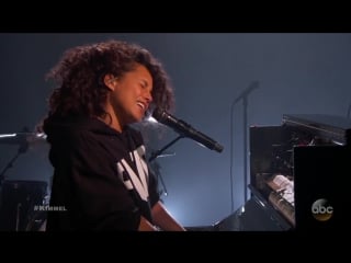 Alicia keys 'illusion of bliss' on jimmy kimmel live
