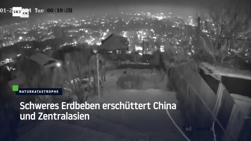 Schweres erdbeben erschüttert china und zentralasien