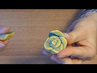 Polymer clay tutorial murrina rosa tridimensionale 2 millefiori cane 3d rose 2