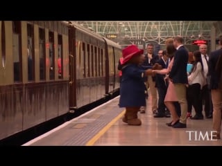 Kate middleton dancing with paddington bear is here so you can start the week off right time