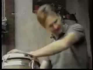 Richard feynman playing bongos