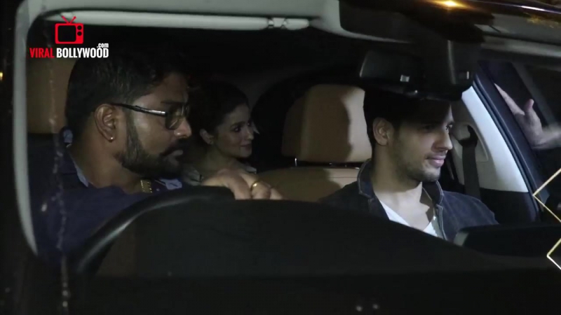 Sidharthmalhotra and alia bhatt at karan johar birthday grand party
