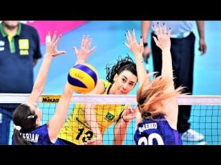 Top 15 spike through the double block a hole in the double block womens volleyball