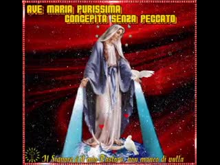 Ave maria purissima prega per noi