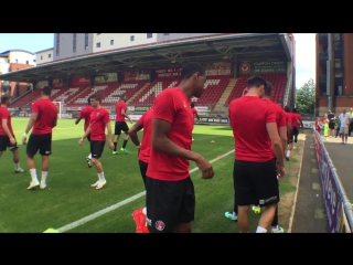 The lads are being put through their paces at the matchroom stadium