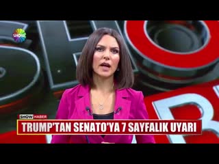 Trump tan senato ya 7 sayfalık uyarı