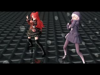 Mmd [r16] namine ritsu & gahata meiji spinal fluid explosion girl author matinousmmd