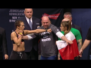 Ufc 205 weigh in joanna jędrzejczyk vs karolina kowalkiewicz