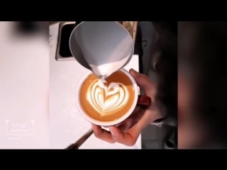 Amazing cappuccino latte art skills