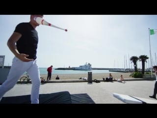 Worlds craziest teeterboard flips streaks show in 4k!