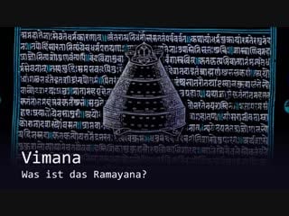 Vimana und was ist das ramayana? psotv