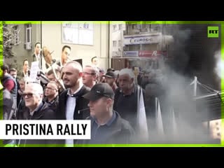 Smoke & fury | protesters denounce franco german proposal on kosovo