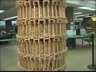 Jenga tower tragedy