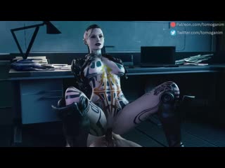 Jack riding; vaginal fucked; 3d sex porno hentai; (by tomoganim) [mass effect]