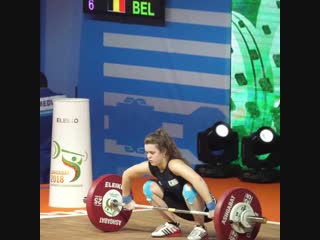 (55kg, belgium) snatching 81kg 2018 wwc in ashgabat