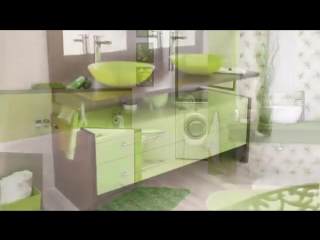 Green bath green color in the interior of the bathroom design ideas