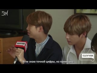 [rus sub] bts sings "despacito" & gives sweet message to their fans @ clevver news