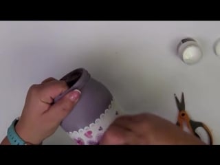 Decoupage słoiki z serduszkami diy tutorial hd mp4
