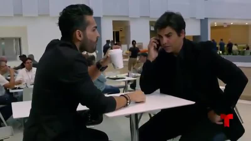 Jorge luis pila en la promo de señora acero,telemundo